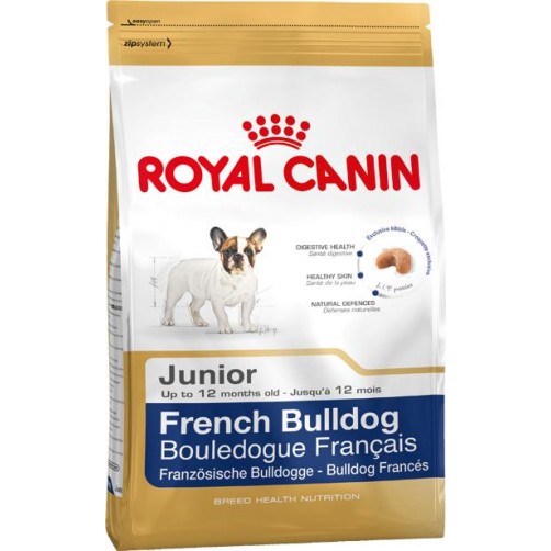 غذای خشک رویال کنین مخصوص توله سگ و سگ جوان نژاد فرنچ بولداگ 2 تا 12 ماه/ 3 کیلویی/ Royal Canin French Bulldog Junior